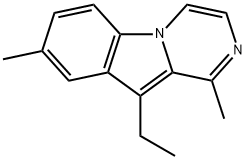 Pyrazino[1,2-a]indole, 10-ethyl-1,8-dimethyl- (9CI) Struktur