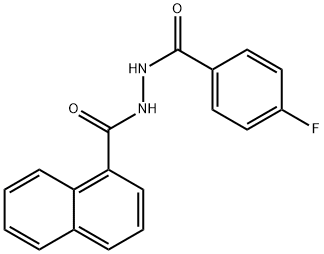 1-(p-Fluorobenzoyl)-2-(1-naphthoyl)hydrazine Struktur