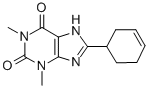 8-(3-Cyclohexen-1-yl)theophyline Struktur