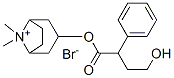 (8,8-dimethyl-8-azoniabicyclo[3.2.1]oct-3-yl) 4-hydroxy-2-phenyl-butan oate bromide Struktur