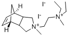 4,7-Methanoisoindolinium, 3a,7a-dihydro-2-(2-(diethylmethylammonio)eth yl)-2-methyl-, diiodide Struktur