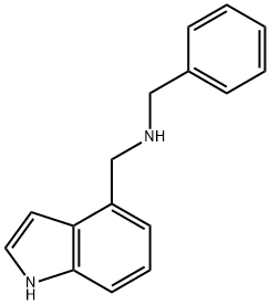 1H-INDOLE-4-METHANAMINE, N-(PHENYLMETHYL)- Struktur