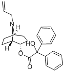 [1S,5R,(+)]-8-Allyl-8-azabicyclo[3.2.1]octane-2β-ol diphenylhydroxyacetate Struktur