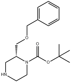 (R)-N1-BOC-2-(BENZYLOXYMETHYL)PIPERAZINE Struktur