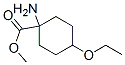 Cyclohexanecarboxylic acid, 1-amino-4-ethoxy-, methyl ester (9CI) Struktur