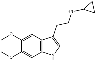 1H-Indole-3-ethanamine, N-cyclopropyl-5,6-dimethoxy- Struktur