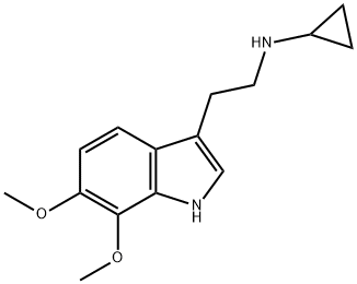 1H-Indole-3-ethanamine, N-cyclopropyl-6,7-dimethoxy- Struktur