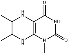 2,4(1H,3H)-Pteridinedione, 5,6,7,8-tetrahydro-1,6,7-trimethyl- (9CI) Struktur