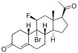 19-Norpregn-4-ene-3,20-dione, 9-bromo-11-fluoro-, (11.beta.)- Struktur