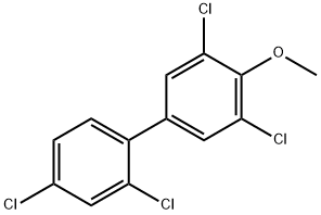 2',3,4',5-Tetrachloro-4-methoxybiphenyl Struktur