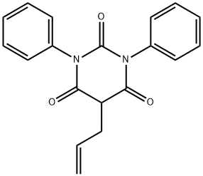 5-Allyl-1,3-diphenyl-2,4,6(1H,3H,5H)-pyrimidinetrione Struktur