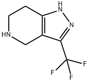 3-(TRIFLUOROMETHYL)-4,5,6,7-TETRAHYDRO-1H-PYRAZOLO[4,3-C]PYRIDINE Struktur