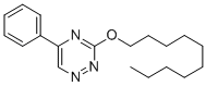 1,2,4-Triazine, 3-(decyloxy)-5-phenyl- Struktur