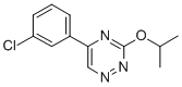 1,2,4-Triazine, 5-(3-chlorophenyl)-3-(1-methylethoxy)- Struktur