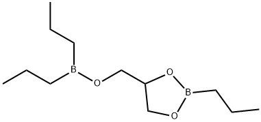 Dipropylborinic acid (2-propyl-1,3,2-dioxaborolan-4-yl)methyl ester Struktur