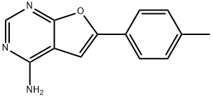 6-P-TOLYLFURO[2,3-D]PYRIMIDIN-4-AMINE Struktur