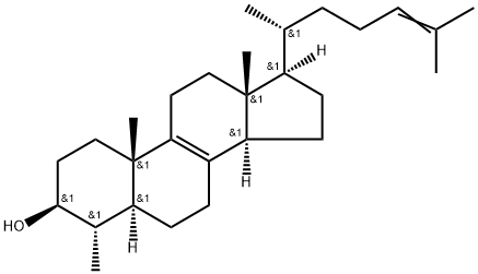 (4S,5S)-4,10,13-trimethyl-17-(6-methylhept-5-en-2-yl)-2,3,4,5,6,7,11,12,14, 15,16,17-dodecahydro-1H-cyclopenta[a]phenanthren-3-ol Struktur