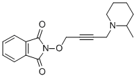 1H-Isoindole-1,3(2H)-dione, 2-((4-(2-methyl-1-piperidinyl)-2-butynyl)o xy)- Struktur