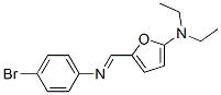 2-Furanamine,  5-[[(4-bromophenyl)imino]methyl]-N,N-diethyl- Struktur