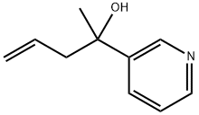 2-(pyridin-3-yl)-4-penten-2-ol Struktur