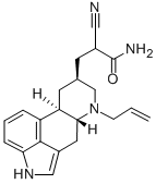 6-Allyl-alpha-cyanoergoline-8-propionamide Struktur