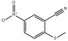 2-(Methylthio)-5-nitrobenzonitrile Struktur