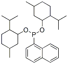 1-Naphthalenylphosphonous acid bis[5-methyl-2-(1-methylethyl)cyclohexyl] ester Struktur