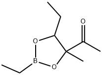 1-(2,5-Diethyl-4-methyl-1,3,2-dioxaborolan-4-yl)ethanone Struktur