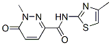 3-Pyridazinecarboxamide,1,6-dihydro-1-methyl-N-(4-methyl-2-thiazolyl)-6-oxo- Struktur