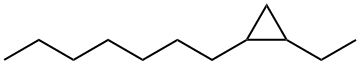 1-Ethyl-2-heptylcyclopropane Struktur