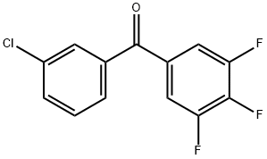 3-クロロ-3',4',5'-トリフルオロベンゾフェノン 化學(xué)構(gòu)造式