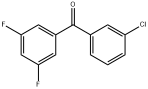 3-CHLORO-3',5'-DIFLUOROBENZOPHENONE Struktur