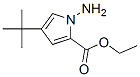 1H-Pyrrole-2-carboxylicacid,1-amino-4-(1,1-dimethylethyl)-,ethylester(9CI) Struktur