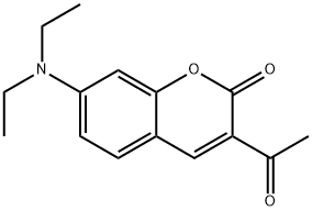 3-ACETYL-7-(DIETHYLAMINO)-2H-CHROMEN-2-ONE Struktur