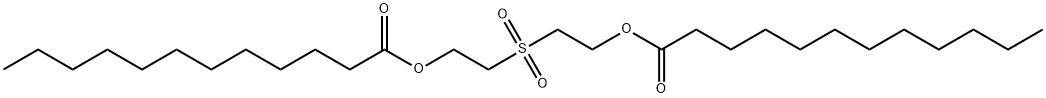 2-(2-dodecanoyloxyethylsulfonyl)ethyl dodecanoate Struktur