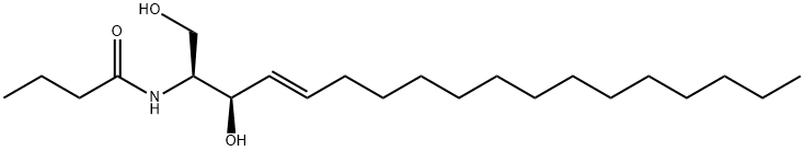 N-BUTANOYL-D-ERYTHRO-SPHINGOSINE Struktur