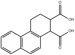 1,2,3,4-Tetrahydro-1,2-phenanthrenedicarboxylic acid Struktur