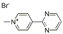 Pyridinium, 1-methyl-4-(2-pyrimidinyl)-, bromide (9CI) Struktur