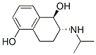 1,5-Naphthalenediol, 1,2,3,4-tetrahydro-2-[(1-methylethyl)amino]-, trans- (9CI) Struktur