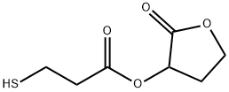 Propanoic acid, 3-mercapto-, tetrahydro-2-oxo-3-furanyl ester (9CI) Struktur