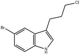 1H-INDOLE,5-BROMO-3-(3-CHLOROPROPYL)- Struktur