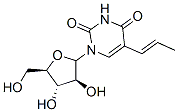 5-(1-propenyl)-1-arabinofuranosyluracil Struktur