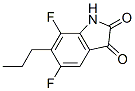 1H-Indole-2,3-dione, 5,7-difluoro-6-propyl- (9CI) Struktur