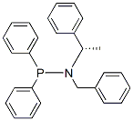 [[(S)-1-Phenylethyl](phenylmethyl)amino]diphenylphosphine Struktur