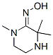 Piperazinone,  1,3,3-trimethyl-,  oxime,  (E)-  (9CI) Struktur