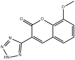 8-Methoxy-3-(1H-tetrazol-5-yl)coumarin Struktur