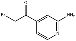 Ethanone, 1-(2-amino-4-pyridinyl)-2-bromo- (9CI) Struktur