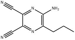 2,3-Pyrazinedicarbonitrile,5-amino-6-propyl-(9CI) Struktur