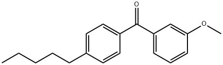 3-METHOXY-4'-N-PENTYLBENZOPHENONE Struktur