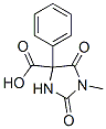 1-methyl-2,5-dioxo-4-phenyl-imidazolidine-4-carboxylic acid Struktur